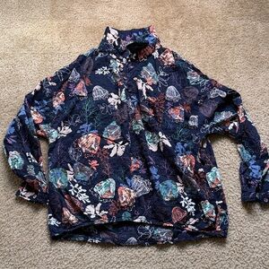 Colorful Floral Long-Sleeve Shirt